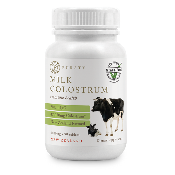 Puraty Milk Colostrum Tablets 4 Bottle Pack